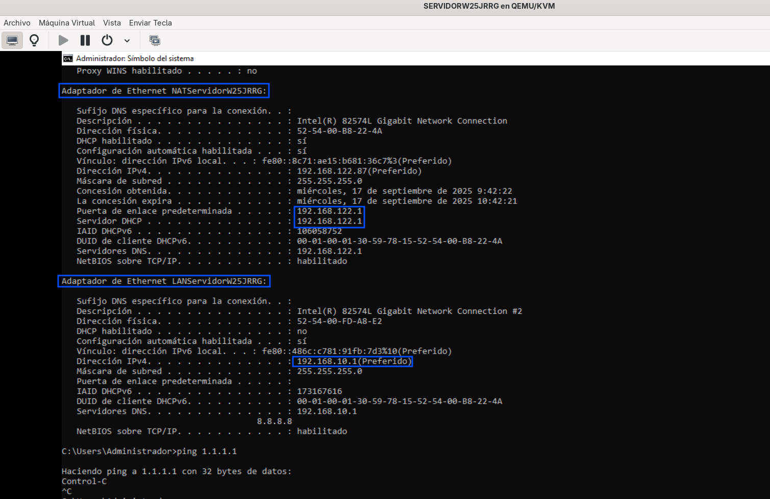 ipconfig