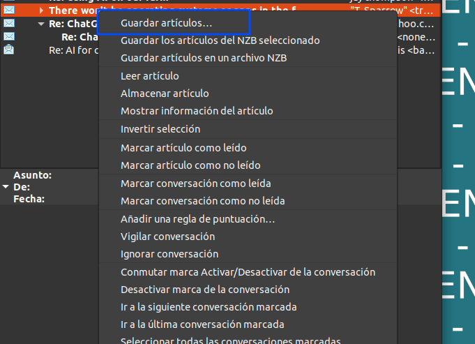 descarga